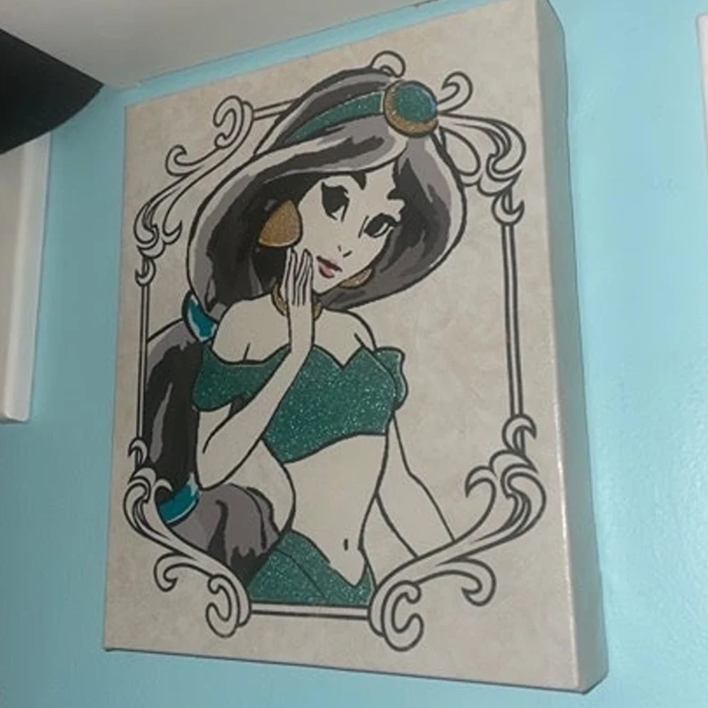 Disney Princess Canvas- Jasmine and Belle
